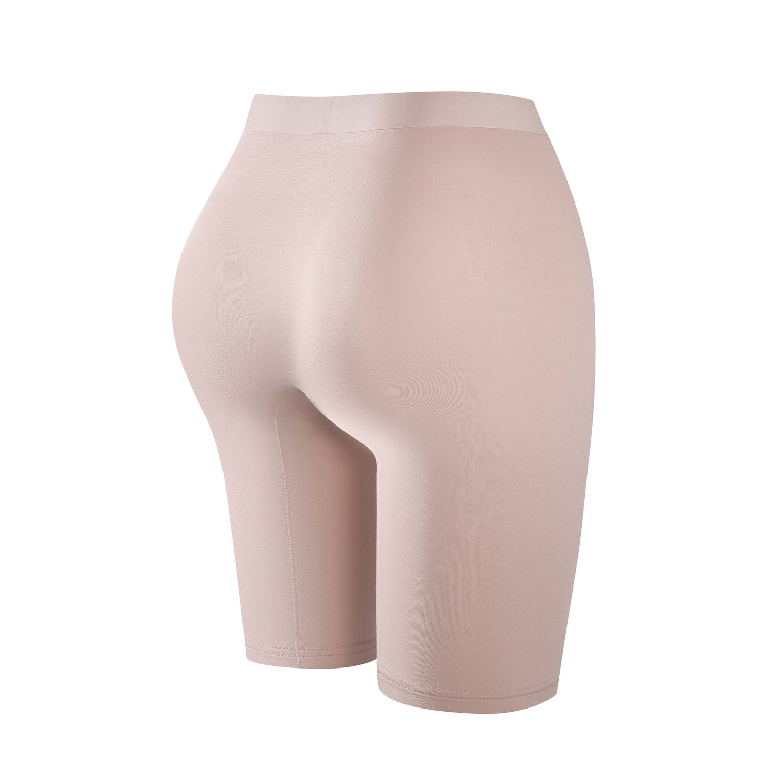 Light Beige Mid-rise (8" Inseam) Biker Shorts