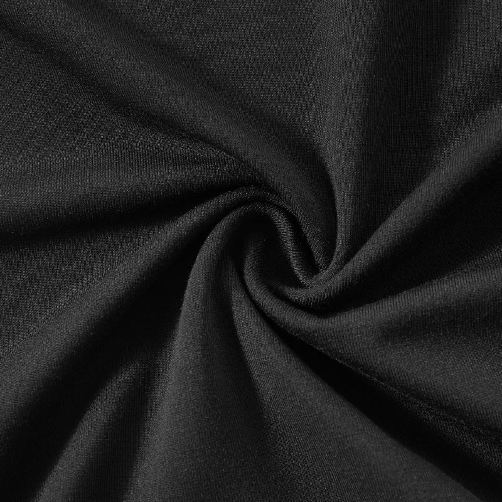 Close-up of black fabric with folds