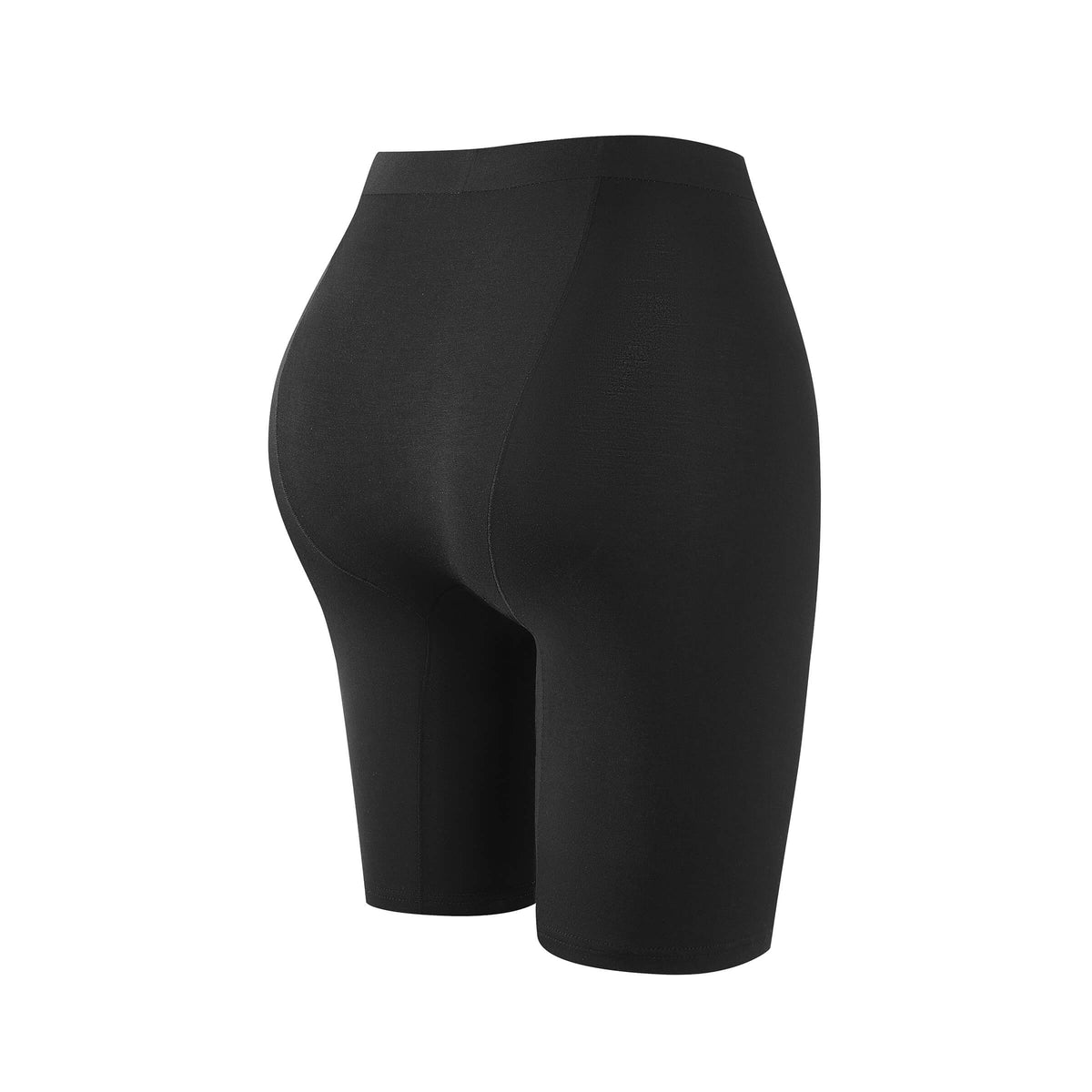 Black Mid-rise (8" inseam) Women's Biker Briefs