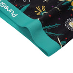 Black Golden Snug PureSnug boxer briefs made from ultra-soft, breathable fabric with green branded waistband