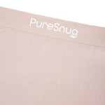 Close-up of soft elastic waistband on nude-tone PureSnug women’s undies.