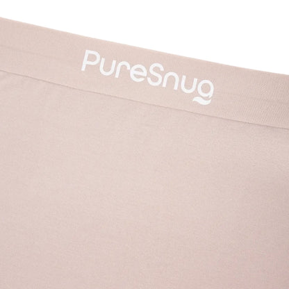 Close-up of soft elastic waistband on nude-tone PureSnug women’s undies.