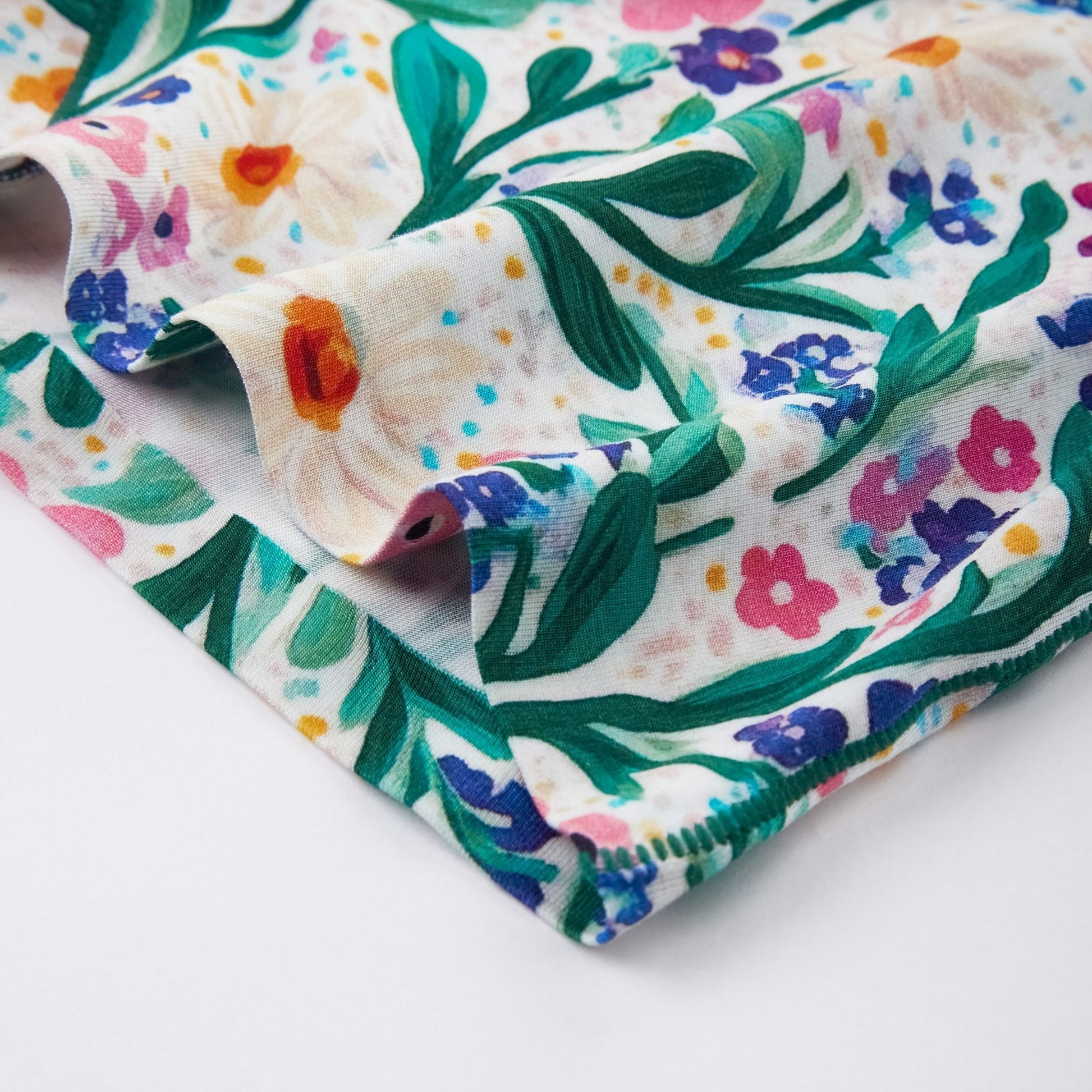 PureSnug’s Meadow Muse Boyleg features a vibrant floral print on breathable modal fabric and a smooth seamless hemline