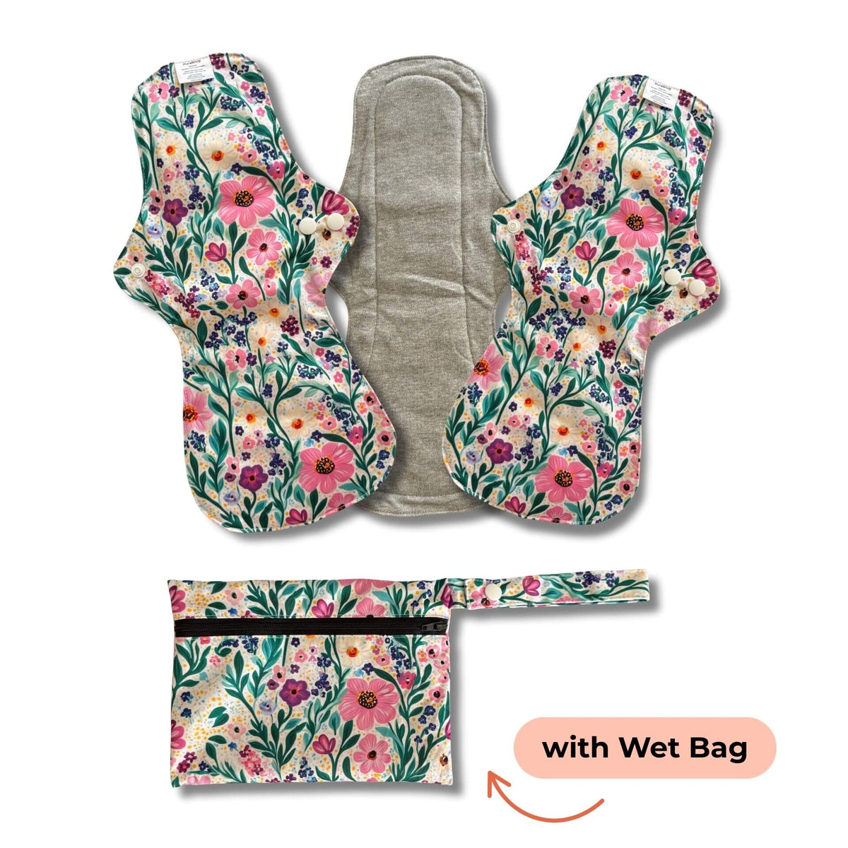 Reusable Night Pads - 3pcs w/ Wet Bag