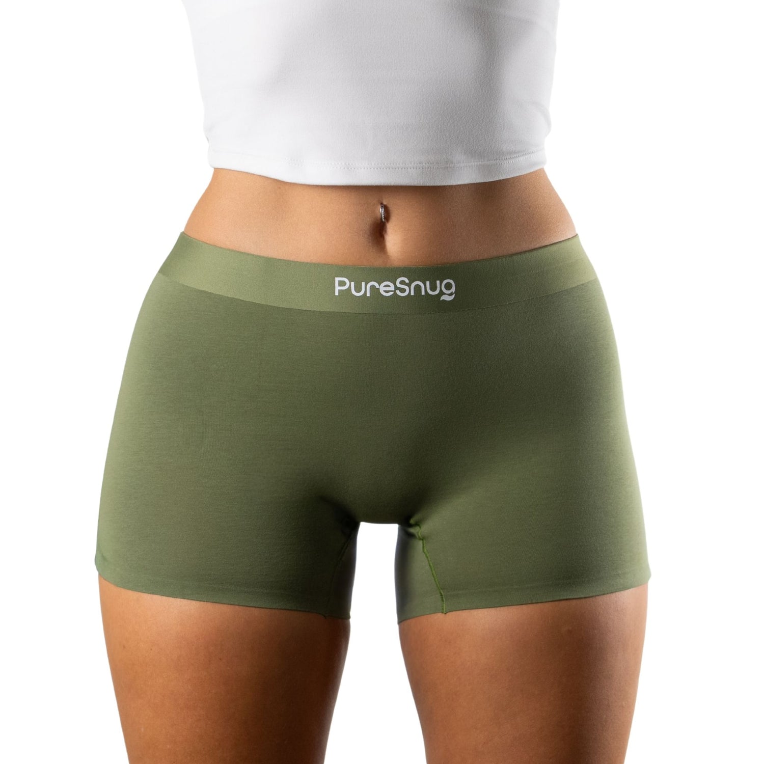 Olive Green (3" inseam) Women's Boyleg Briefs