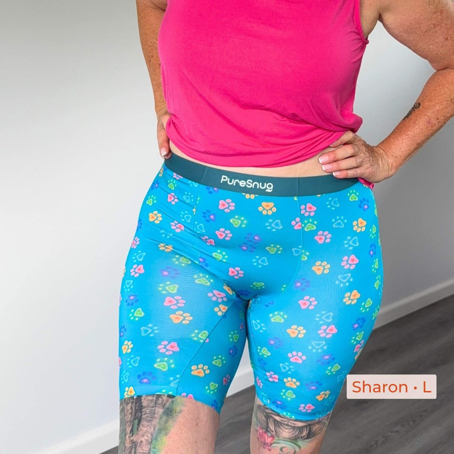 Pawfect (High-Waisted 8" Inseam) Biker Briefs