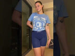 a girl wears puresnug navy blue  ladies' boxer briefs and ladies' boyleg briefs in size M.  very smooth fit and no dig in, chafe free, no ride ups. puresnug Australia.
